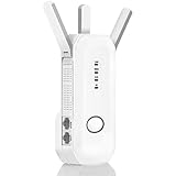 WiFi Router Wireless Range Extender AC750 Signal Booster Wireless-N Repeater High Speed Access Point Amplifier Network Adapter with 3 External Antennas Comply 802.11 ac/a/b/g/n(US Plug,WPS)