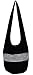 All Best Thing Black Stripe Cotton Hippie Hobo Bag Large 36 Inch Light Weight (White)