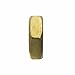 4-40 Machine Screw Hex Nuts, Solid Brass, Grade 360, Plain Finish, Quantity 100