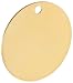 Brady 23211 2" Diameter B-907 Brass Round Blank Brass Valve Tags (Pack Of 25) primary