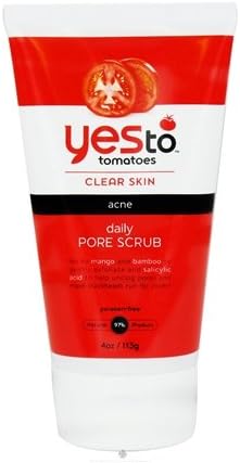 Yes to Tomatoes Clear Skin Daily Pore Scrub - 4 Oz (Pack of 3)