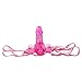 Absolutely Unique and Excellent Design - 30 Modes Remote Butterfly Vibrating Harness for Women - Pink