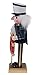 Clever Creations Captain 8 Inch Traditional Wooden Nutcracker, Festive Christmas Décor for Shelves and Tables