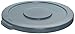 Rubbermaid Commercial Products BRUTE Heavy-Duty Round Trash/Garbage Lid, 10-Gallon, Gray, Outdoor Waste Container for Home/Garage/Mall/Office/Stadium/Bathroom
