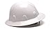 Pyramex White Full Brim Style 6 Point Ratchet Suspension