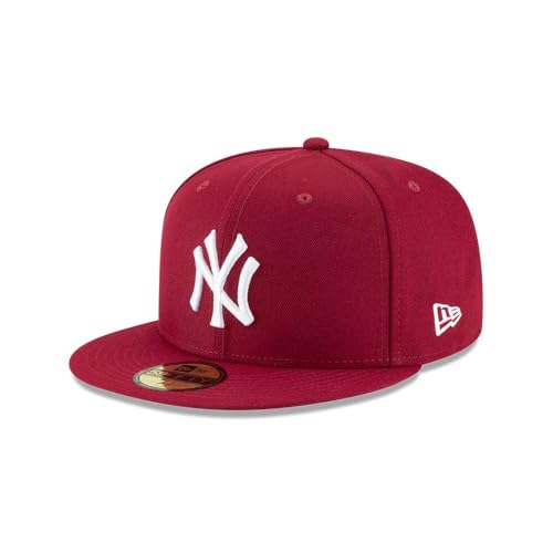 New Era NBA Herren 9Fifty Snapback Cap, Weiß, Rot, 57 EU