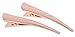 L. Erickson Metal Pinch Clip Pair - Rose Gold