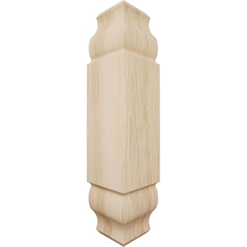 1 1/8"W x 5 3/32"H x 1 1/8"P Americraft Solid Hardwood Stain Grade Universal Ba…