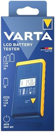 Testador de Baterias LCD para AA/AAA/C/D/9V e Pilhas de Botão, 2x LR44