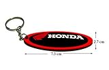HONDA Oval Racing Rubber Keychain / Keyring #02