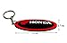 HONDA Oval Racing Rubber Keychain / Keyring #02