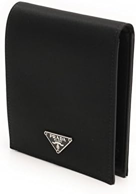 Amazon プラダ Prada 二つ折り 札入れ 財布 M114 ブラック ナイロン メンズ 中古 財布