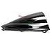 ABS Plastic Injection Black Smoke Double Bubble Transparent Windscreen Windshield Compatible with 2011 2012 2013 2014 2015 2016 2017 2018 2019 2020 2021 Suzuki GSXR600 GSXR750