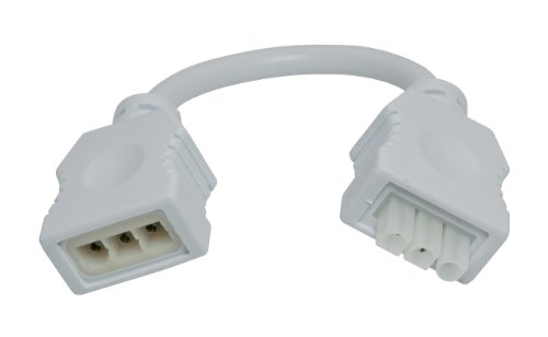 American Lighting 043A-6-EX-WH White Extension Cable for T2 Under Cabinet Lights, 6-Inch, White