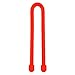 Nite Ize Original Gear Tie, Reusable Rubber Twist Tie, 6-Inch, Bright Orange, 2 Pack, Made in the USA