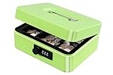 KYODOLED Cash Box with Combination Lock,Safe Metal