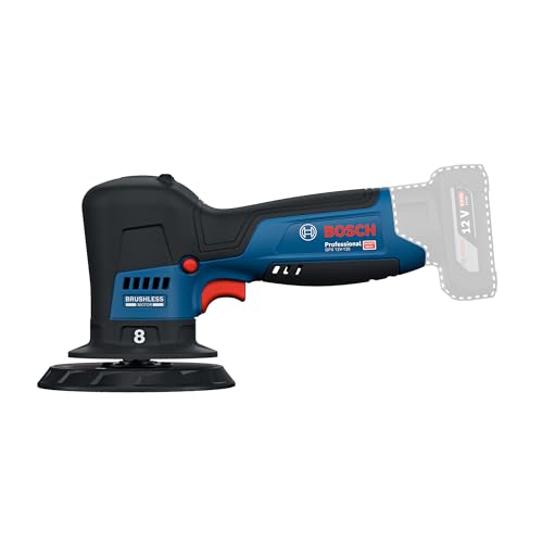 12V System pulidora a batería GPX 12V-125 (incl. herramienta con plato de caucho montado con cierre por contacto de 125 mm, plato de espuma de corte y pulido de 125 mm)