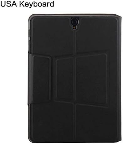 Samsung Galaxy Tab S3 9.7 T820 / T825 Keyboard Case, Fusutonus - Detachable Tablet Shell Leather, Wireless Keyboard and Smart Connector, Anti-Scratch Full Body Protective Cover – Black