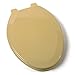 Deluxe Harvest Gold Wood Elongated Toilet Seat