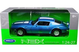 Welly 24075BL 1972 Pontiac Firebird Trans Am Blue 1/24 - 1/27 Diecast Model Car