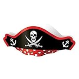 US Toy Pirate Captain Cardboard Party Hats Costume (2-Pack of 12)