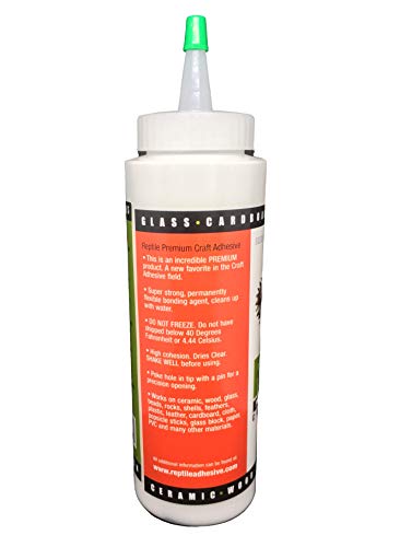 REPTILE Premium Craft Adhesive 8.5 oz Dries Clear-Order and Ship Above Freezing