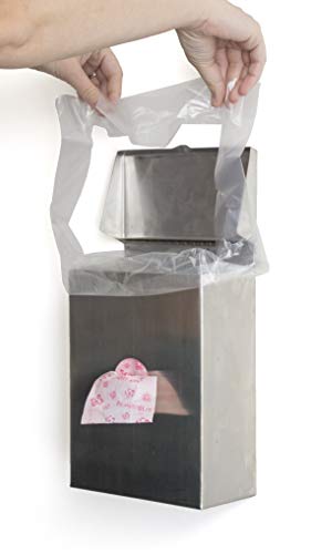 Scensibles Combination Dispenser Receptacle in Stainless Steel (with Scensibles Personal Disposal Bags and SecureFit360 Receptacle Liner Bags) - Thumbnail 2
