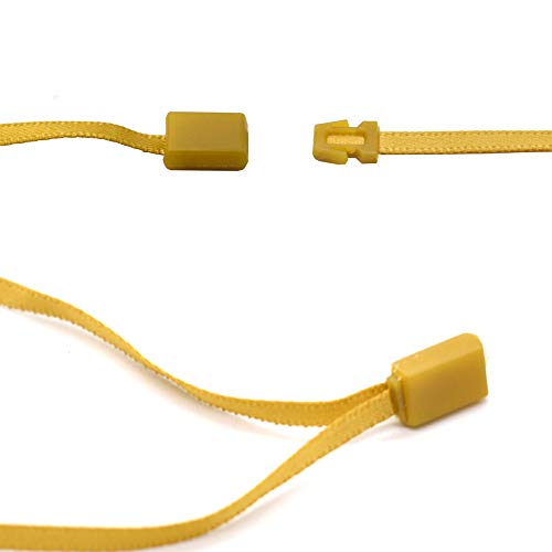 6.8" 1000Pcs Hang Tag Wide String Fasteners Snap Lock Pin Loop Fastener Hook Ties Easy and Fast to Attach (Golden)