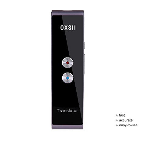 OXSII T1 Handheld Pocket Smart Voice Translator Real Time Speech Translation English Chinese Arabic Portuguese French German Spanish Russian Japanese 40+ Languages for Travel Business Shopping Meeting (Best Japanese Translator App Offline)