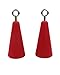 Atomik Climbing Holds Set of 2 Hanging Cones in Red for Beginners, Perfect for Entry-Level Pinch and Strength Training