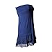 Peekaboo-Chic Iris Chiffon Half Slip Skirt Extender (navy, l/xl)