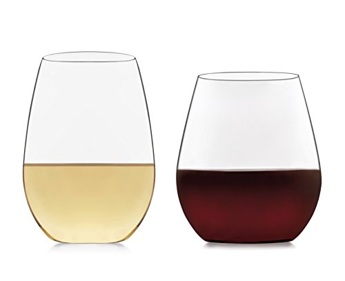 Libbey Signature Kentfield Stemless 12-Piece Wine Glass Party Set for
Red and White Wines