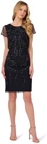 women's beaded dolman-sleeve dress Dolman Sleeve Dress W/ Bead Detail L