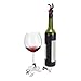 Umbra Drinking Buddy Wine Bottle Stopper & Six Wine Glass Markers – Food-Safe Flexible Rubber Molded Wine Bottle Holder, Saver & Wine Charms