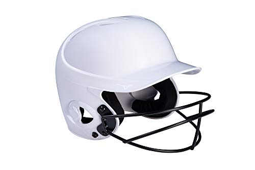 Mizuno MVP Series Solid Youth Batting Helmet with Fastpitch Softball Mask, Yout…