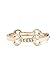 GUESS Factory Women's Gold-Tone Pave Logo Bangle, NS