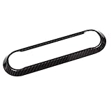 TOOGOO Carbon Fiber for Alfa Romeo Giulia Stelvio 2016 2017 2018 Abs Chrome Center Air Conditioning Adjustment Frame Trim Car Accessory