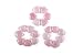 JIC Gem Set Of 20 Natural Rose Quartz Crystal Heart Stones Rose Quartz Heart Sets Pink Healing Crystal Stones Heart For Chakra Reiki Balancing