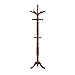 Frenchi Home Furnishing Traditional Spinning Top Wooden Coat Rack, Oak