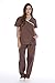11153W Just Love Women's Scrub Sets / Medical Scrubs / Nursing Scrubs - M, Chocolate with Aqua Trim,Chocolate With Aqua Trim,Medium