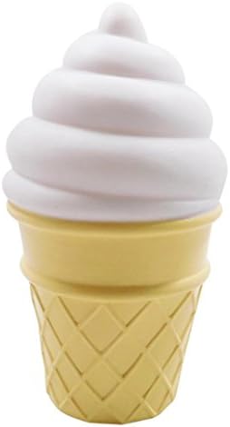 Ice Cream LED Light,Mamum Decorative Party LED Bedroom Cartoon Ice Cream Table Night Light Green / Pink / Blue / White (White)
