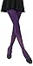 CozyWow Women's 80D Soft Solid Color Semi Opaque Footed Tights High Waist Womens Tights Purple