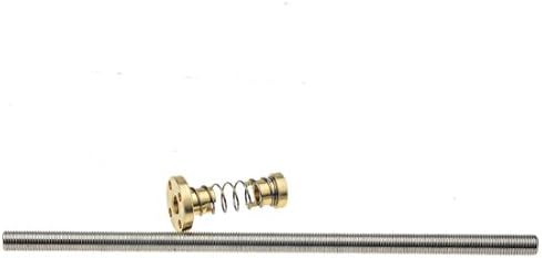 THSL-450-8D Threaded Rod Lead 1mm Screws Length 450mm T8 with anti backlash Spring Loaded Nut Elimination Gap Nut CNC 3D Printer Parts