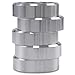 Manicar 5PCS Bisquette Saver for Bradley Smoker Upgrade Version Aluminum Wood Spacer Pucks BBQ (Silver)