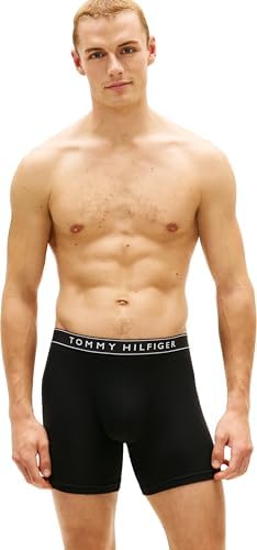 Uomo Slip Boxer Confezione da 3 in Cotone Elasticizzato, Multicolore (Blk/Time Cobalt/Lght Cast), M