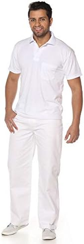 calça de algodão cru masculina