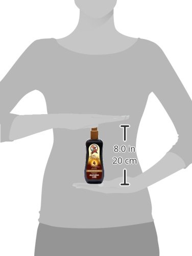 Australian Gold SPF 4 Spray Gel Sunscreen with Instant Bronzer, 8 Fl Oz