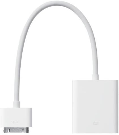 Yomuya Dock Connector to VGA Adapter (MC552ZM/B) with certified For Apple iPad, iPad 2, iPhone 4 And iTouch - Connect iPad To HDTV Screen