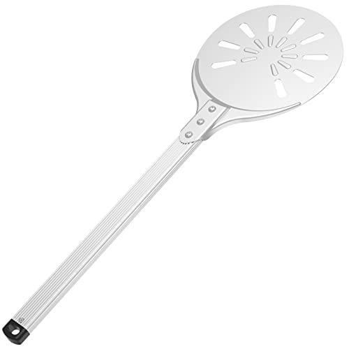 Pizza Turning Peel 8inch Round Head Pizza Turner, Anodized Aluminum