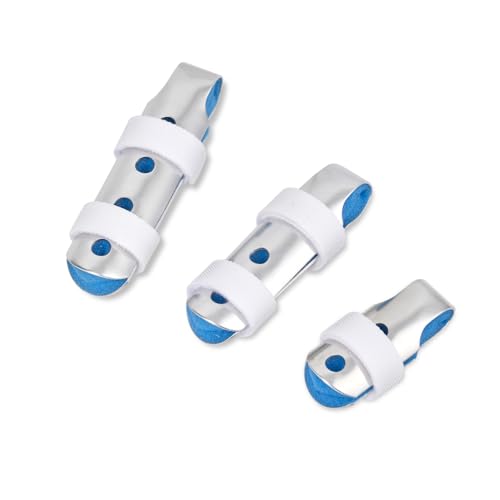Soft Home Finger Splint,Trigger Finger Splint for Thumb/Middle Finger,Mallet Finger Splint, Splints for Thumb/Middle/Pointer/Ring/Pinky finger(3 sizes)